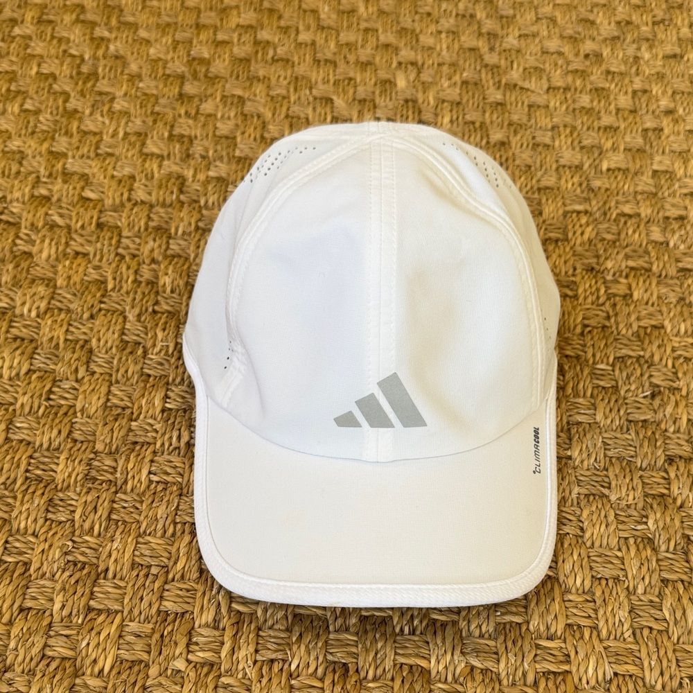 New Without Tag Adidas White Performance Hat with Logo